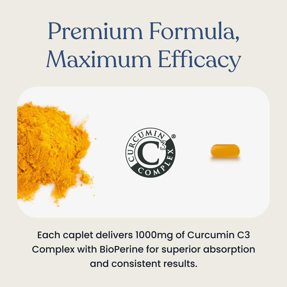 Better Way Health Turmeric Curcumin C3 supports mobility for active lifestyles.