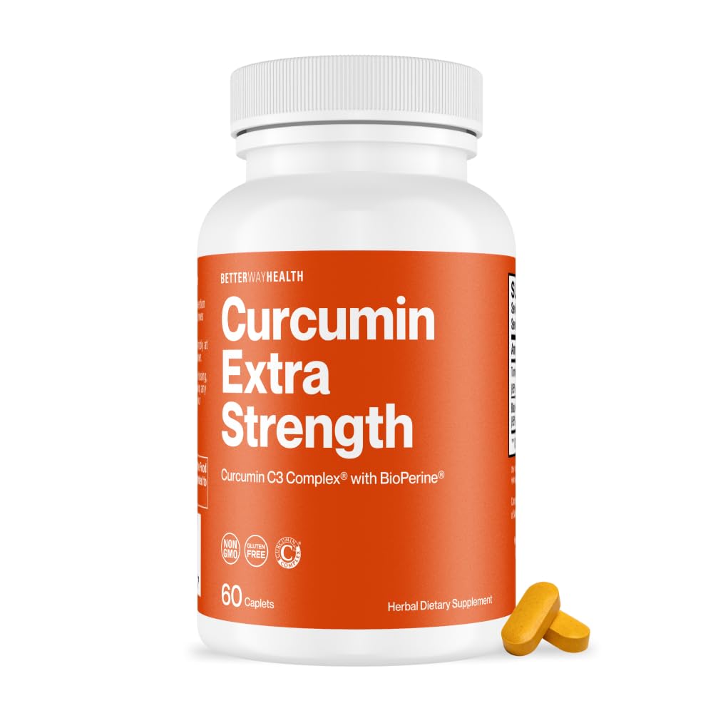 Better Way Health Turmeric Curcumin C3 bottle labeled for joint support.