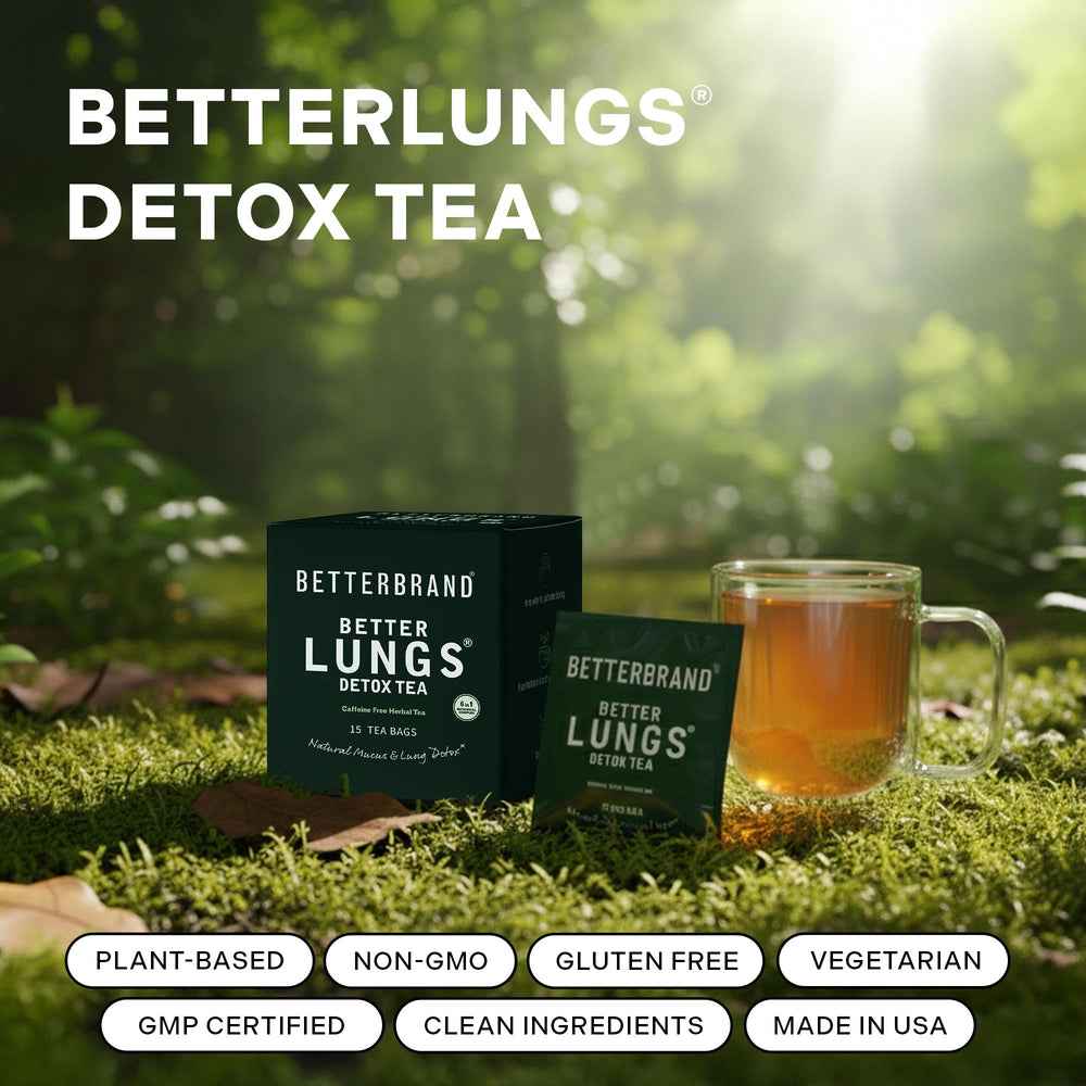 Betterbrand American Ginseng herbal tea for overall wellness.