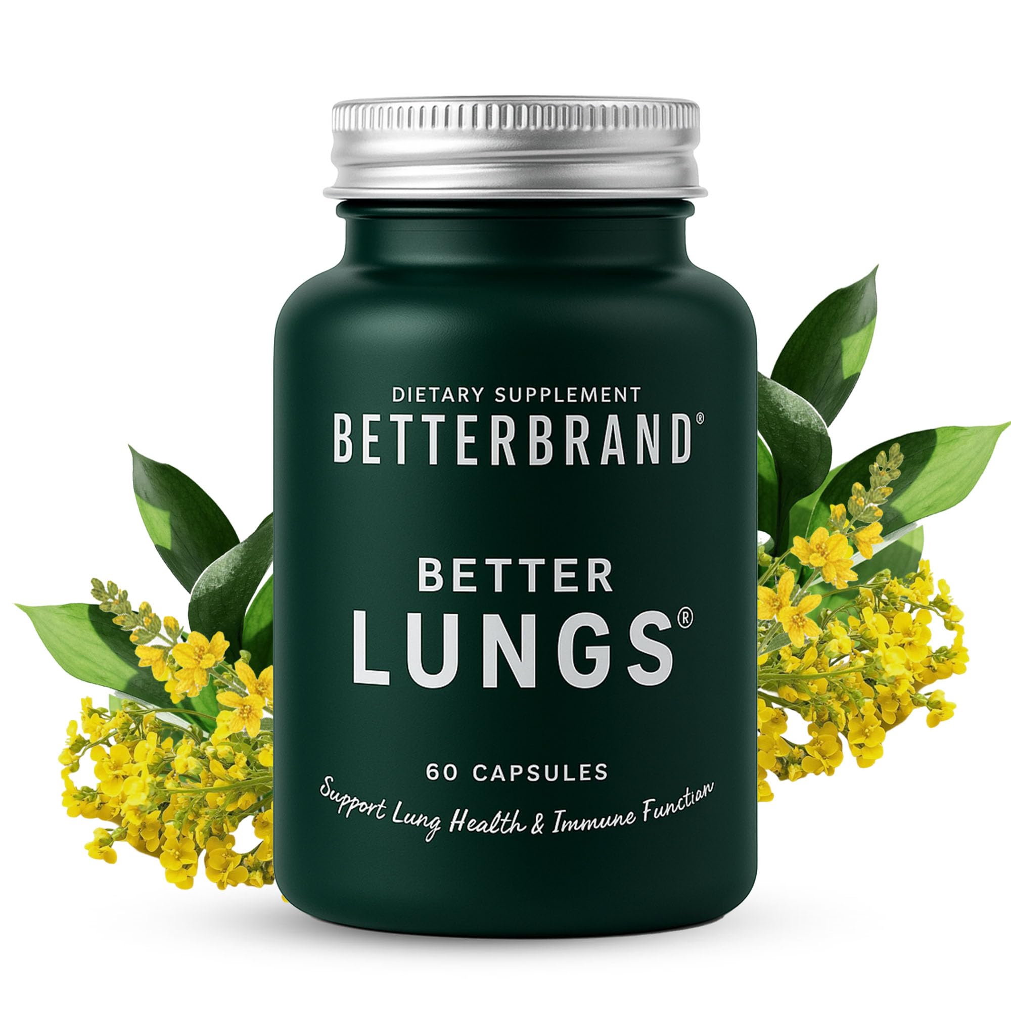 BetterLungs bottle front highlights daily breathing support.