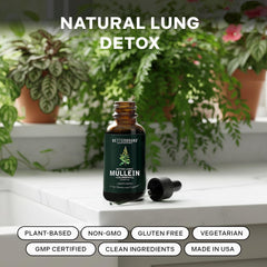 Closeup of Betterbrand Mullein Drops dropper for easy dosage