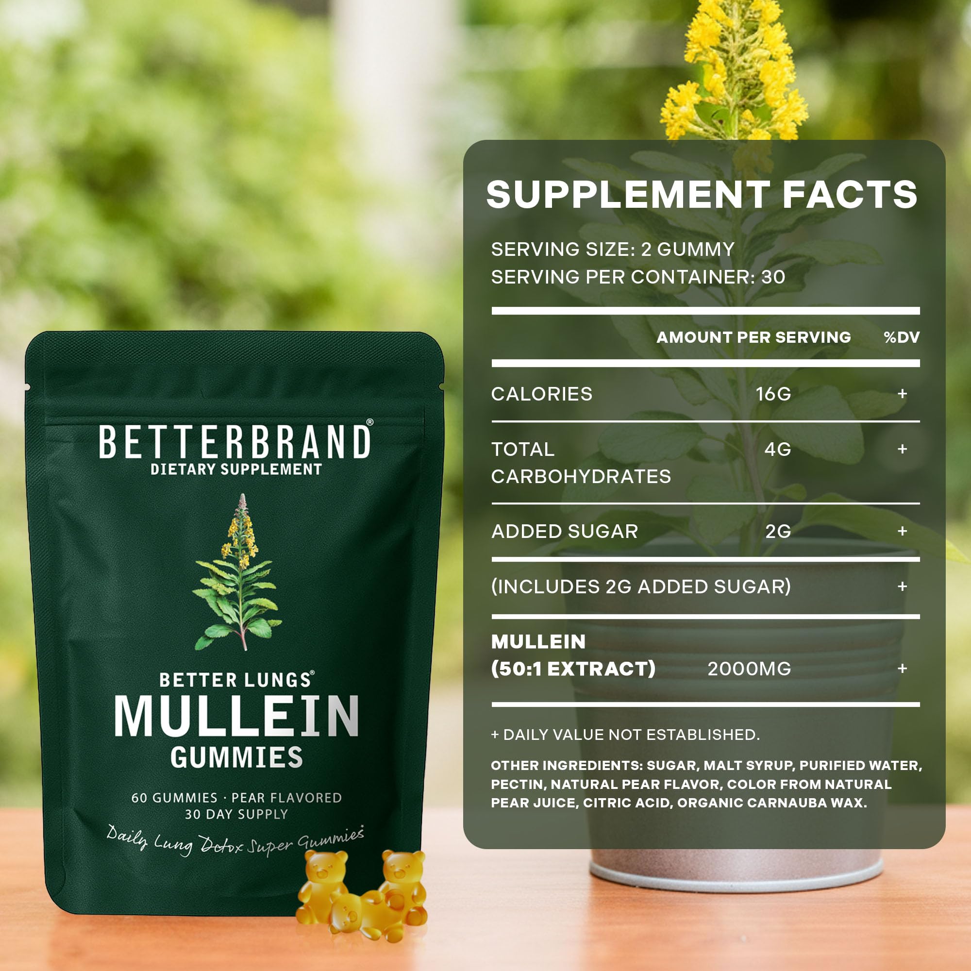 Betterbrand Pear-flavored gummies ready to consume during busy days