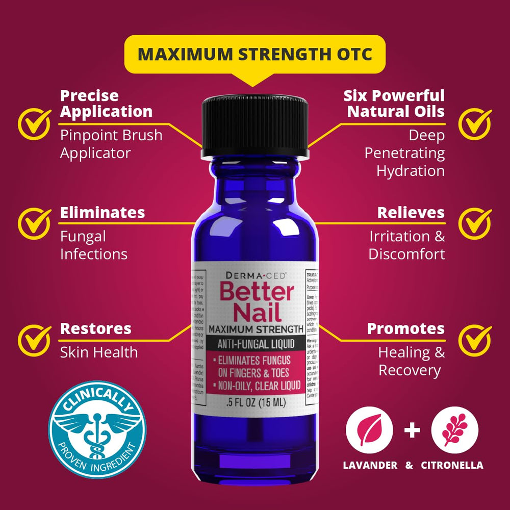 Better Nail natural oil blend highlighting nourishing oils for nails and surrounding skin.