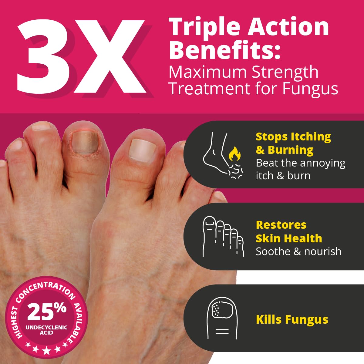 Better Nail precision applicator detail showing targeted treatment on affected nails.