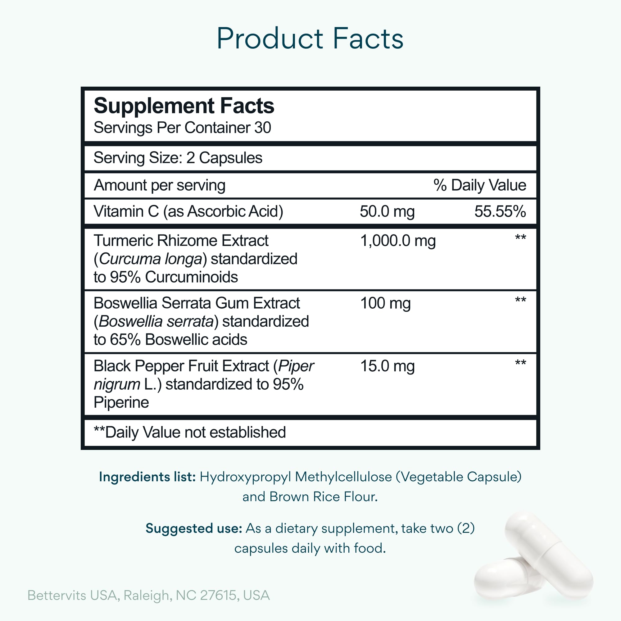 Bettervits black pepper boost bottle illustrating absorption friendly formula for everyday use.