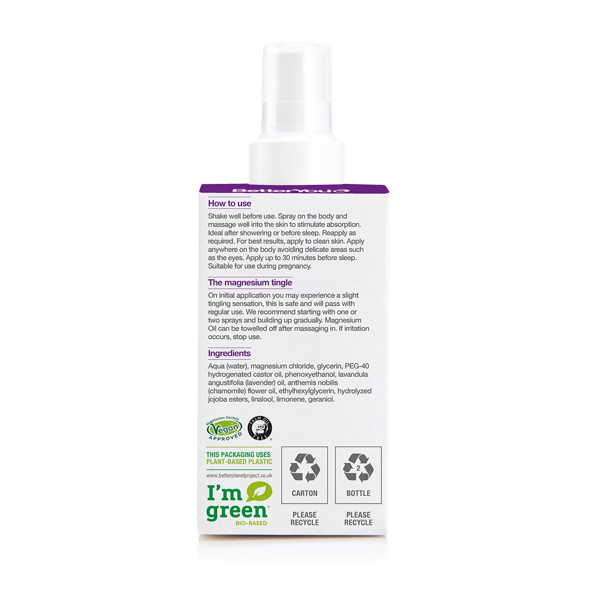 BetterYou skin delivery highlights rapid absorption through the skin.