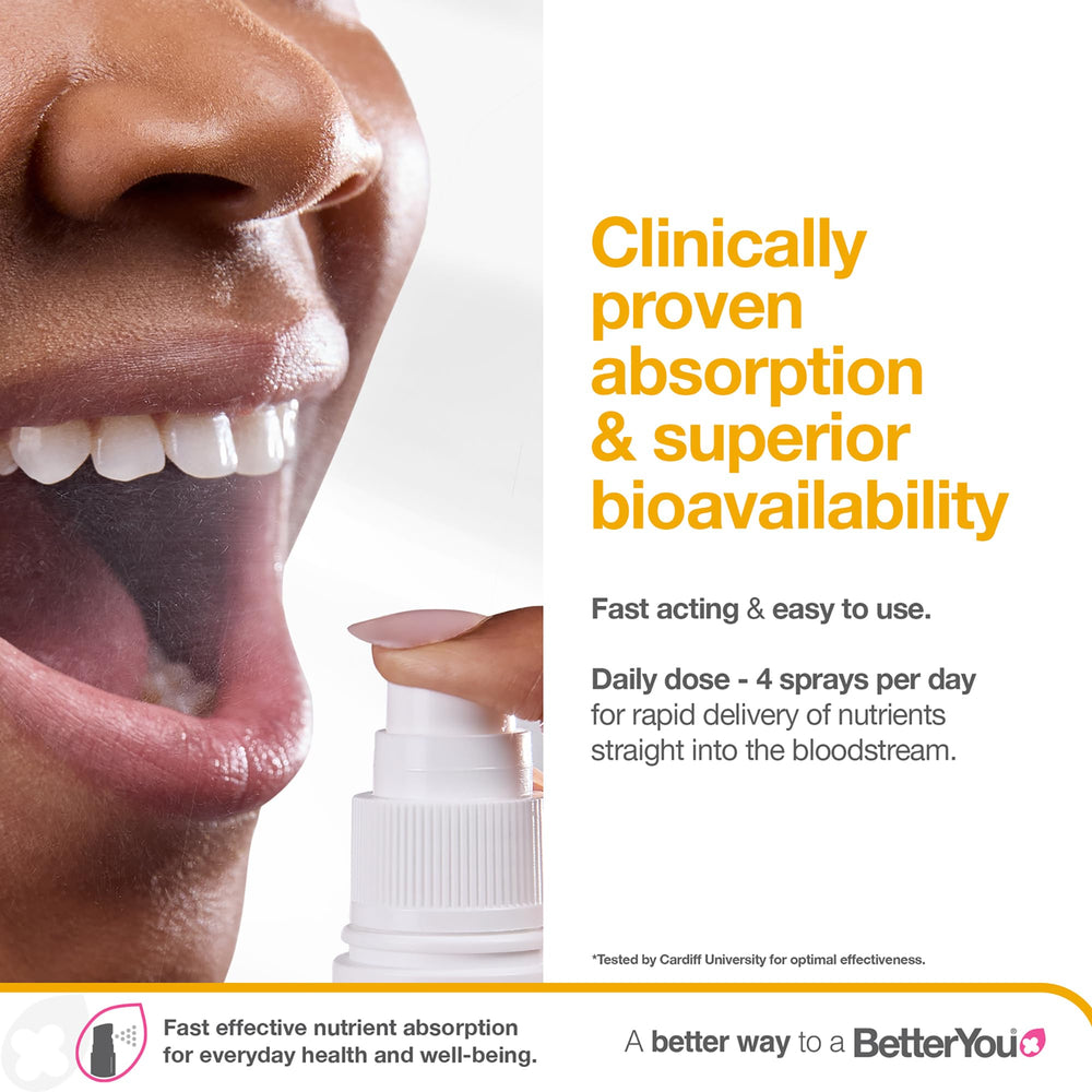 BetterYou Boost B12 spray comes in eco packaging for planet-friendly supplementation.