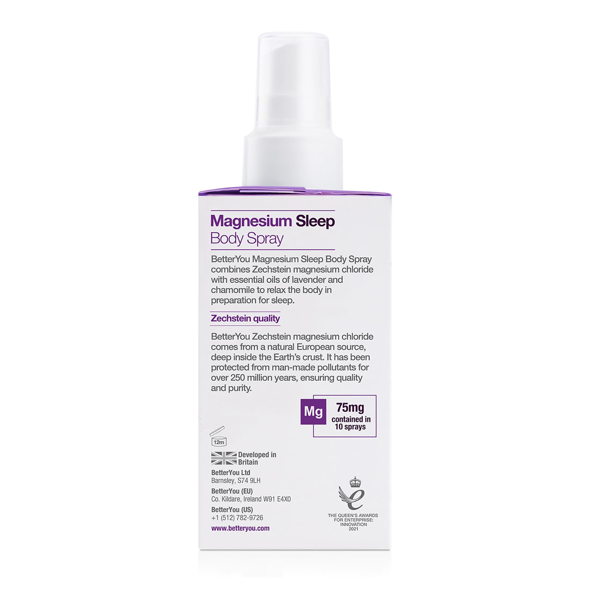 BetterYou Dermatologist-tested safety label for sensitive skin.