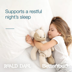 BetterYou Magnesium Sleep Lotion applied to a child's arm before bed.