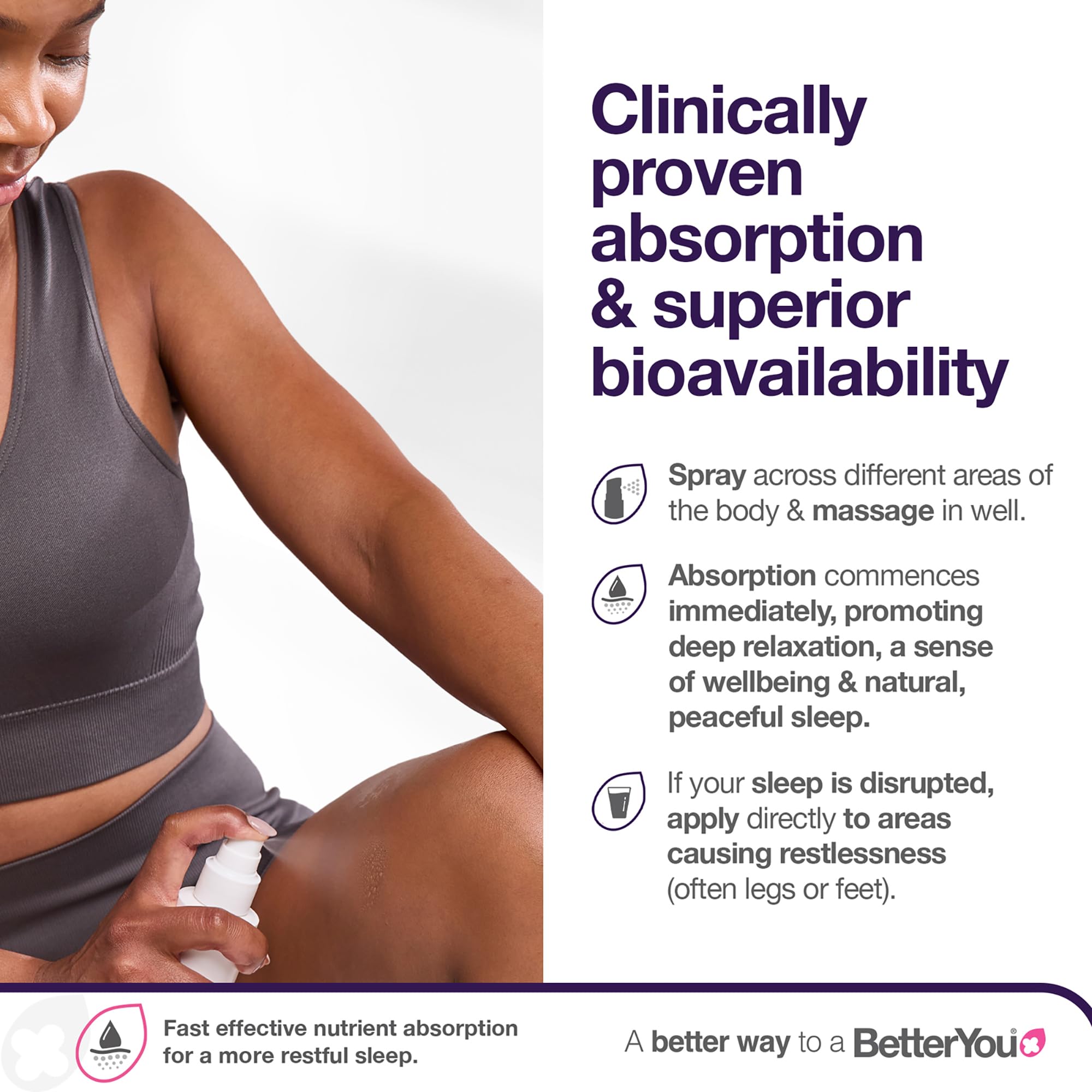 BetterYou Sleep packaging emphasizes eco-friendly, carbon-negative materials.