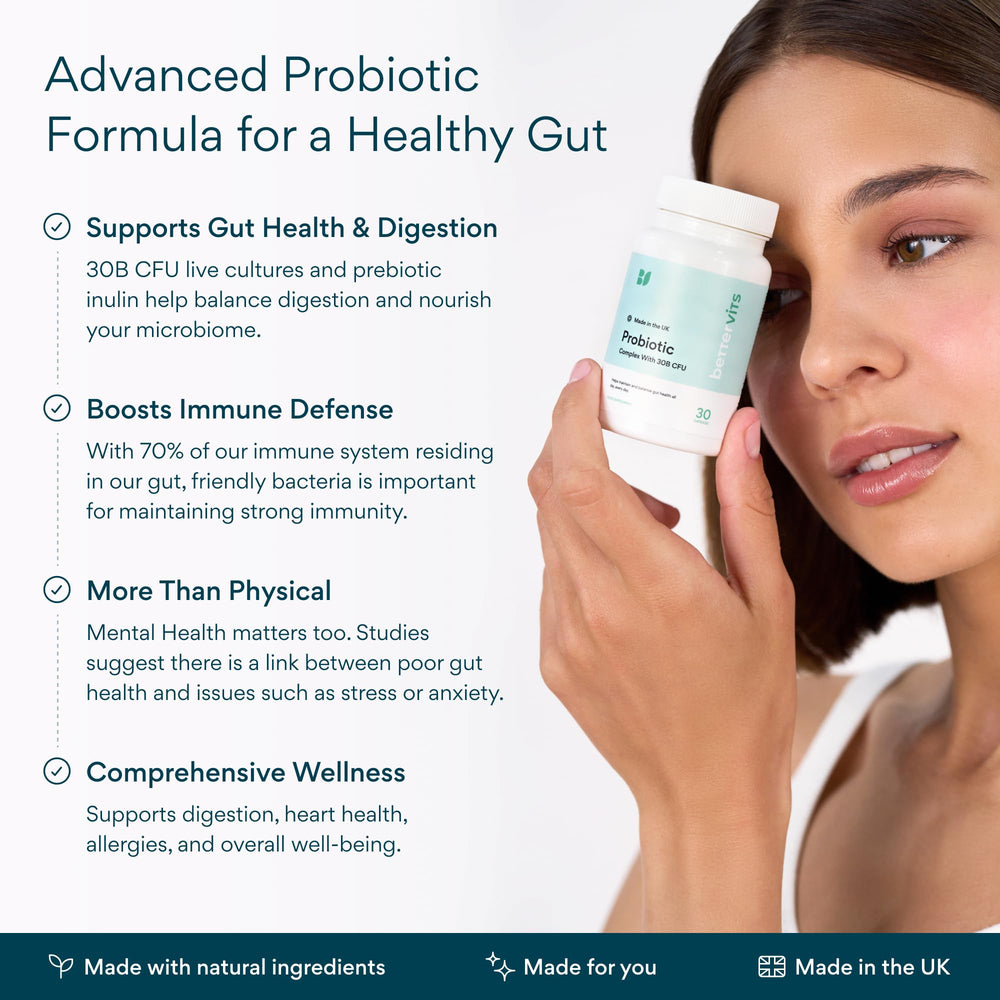 Bettervits Probiotics with inulin fiber for prebiotic support