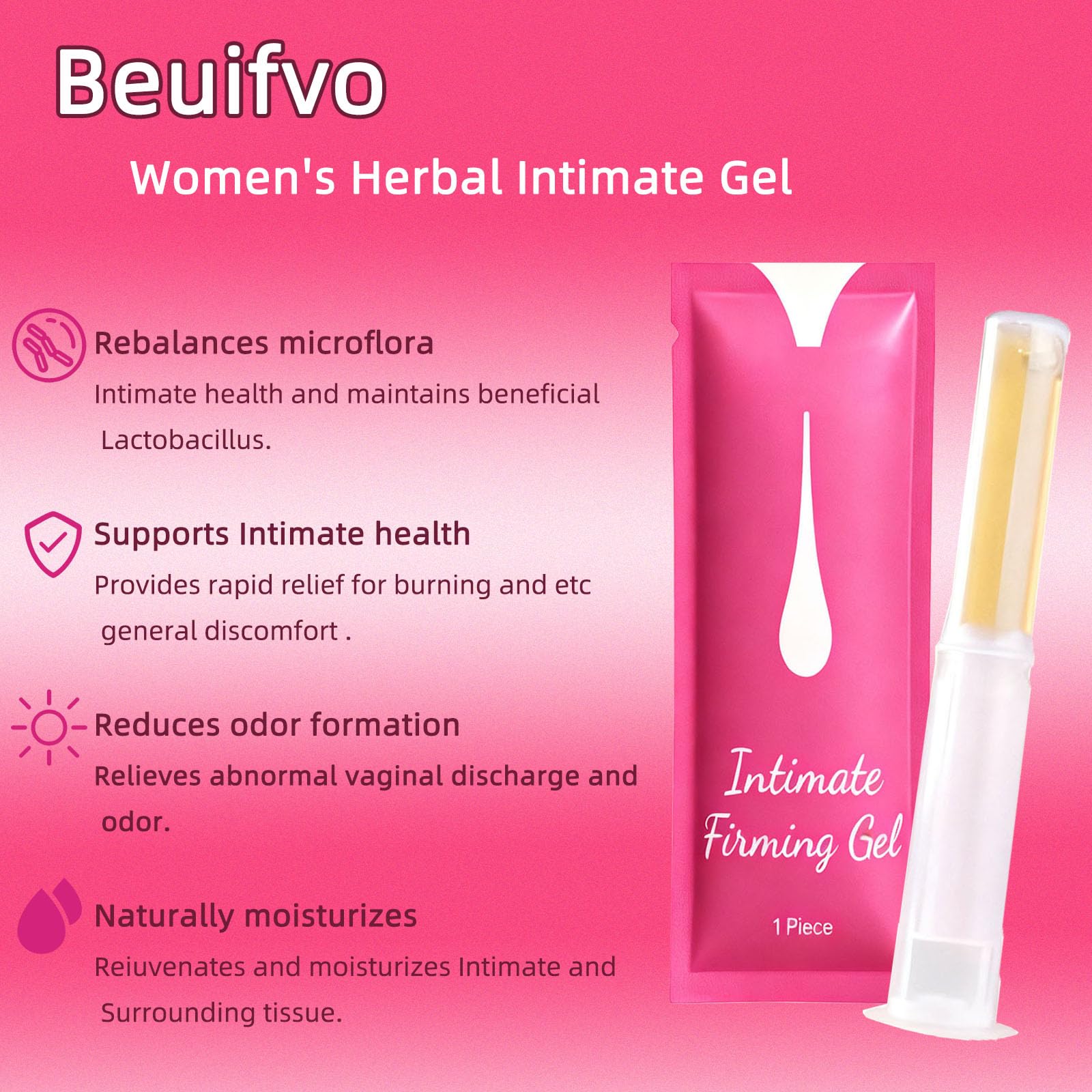 Beuifvo gel texture close-up, smooth and gentle.