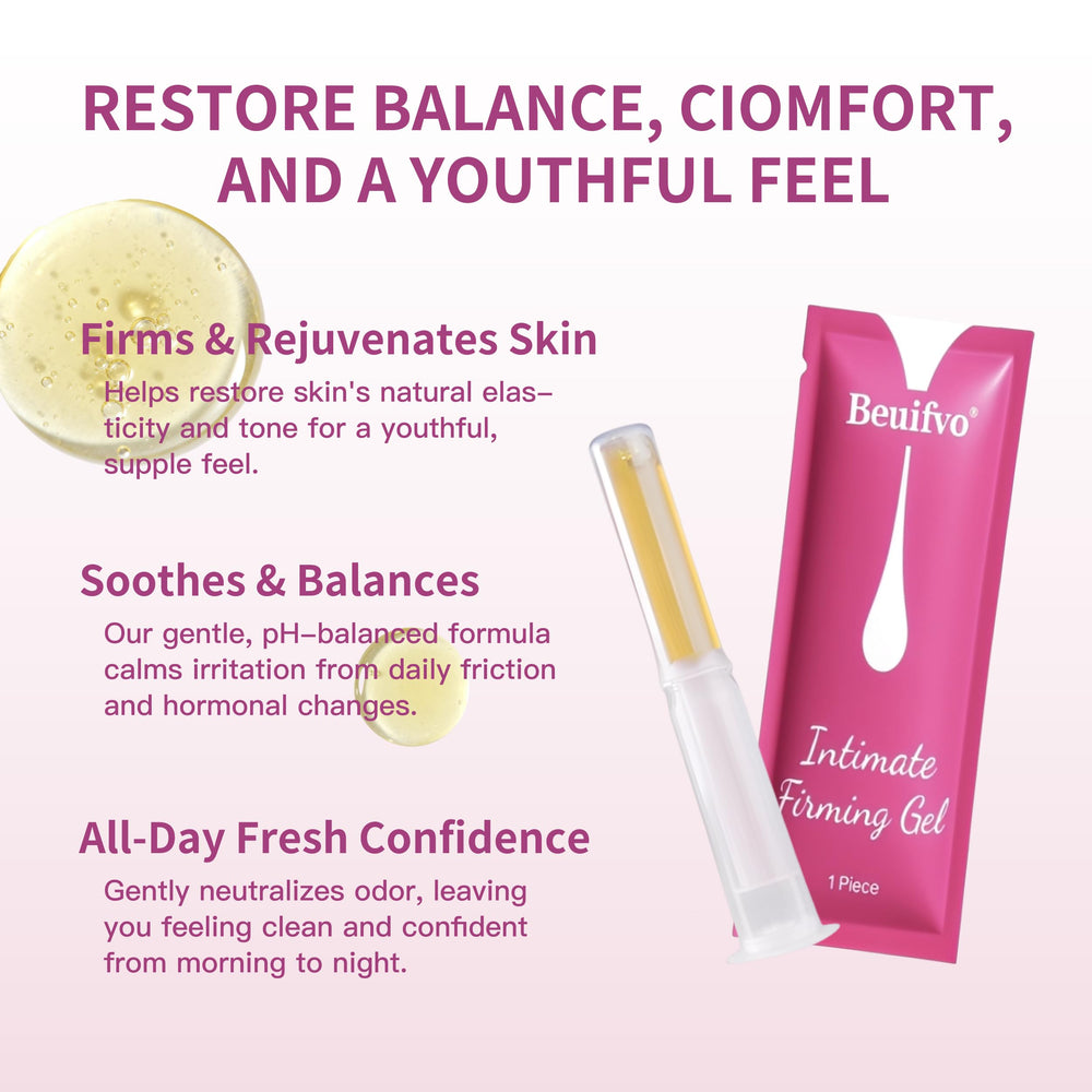 Beuifvo gel applied to skin for a fresh, comfortable feel.