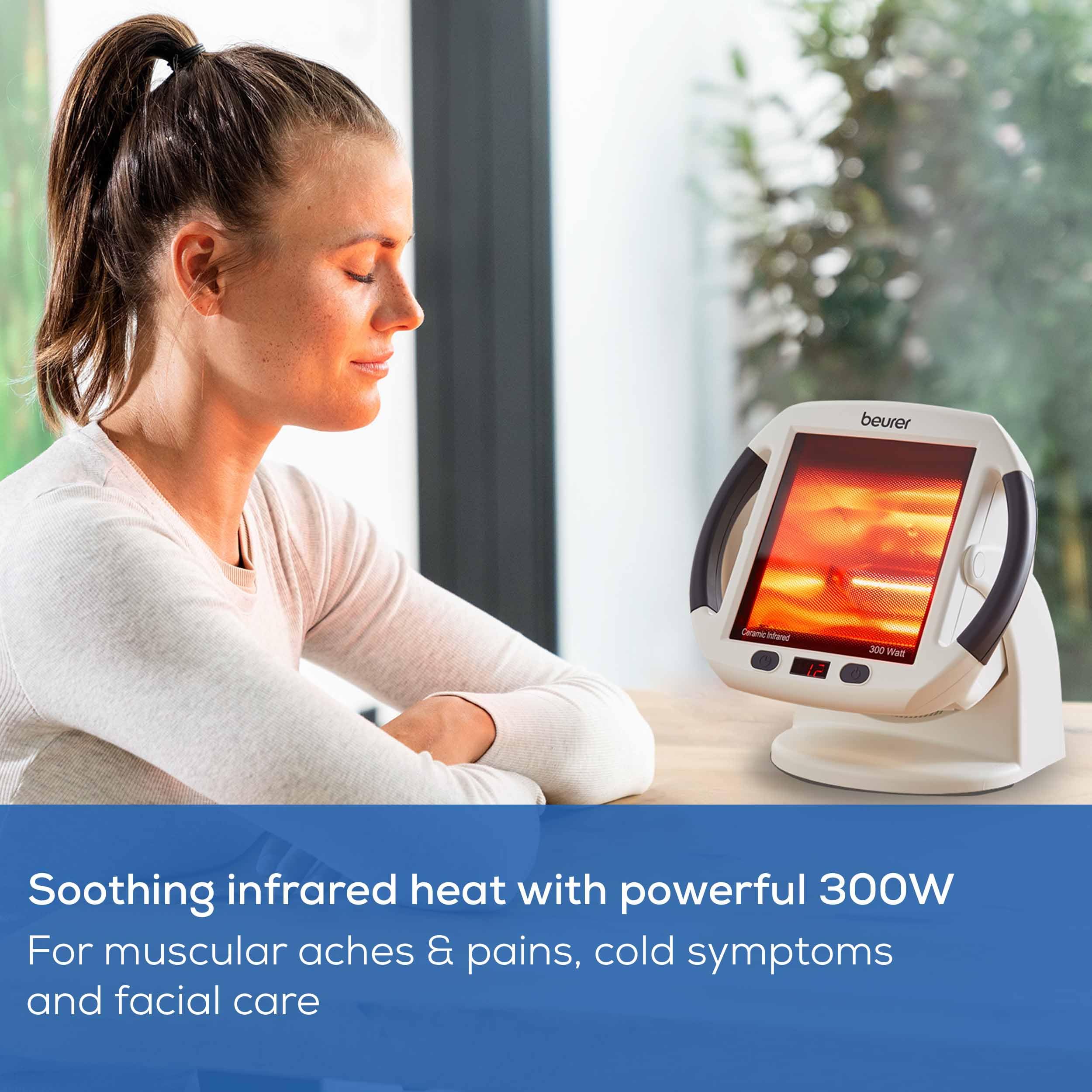 Beurer IL50 infrared lamp for facial care and skin nourishment.