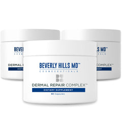 Beverly Hills MD Dermal Repair bottle front showing packaging for radiant skin support.
