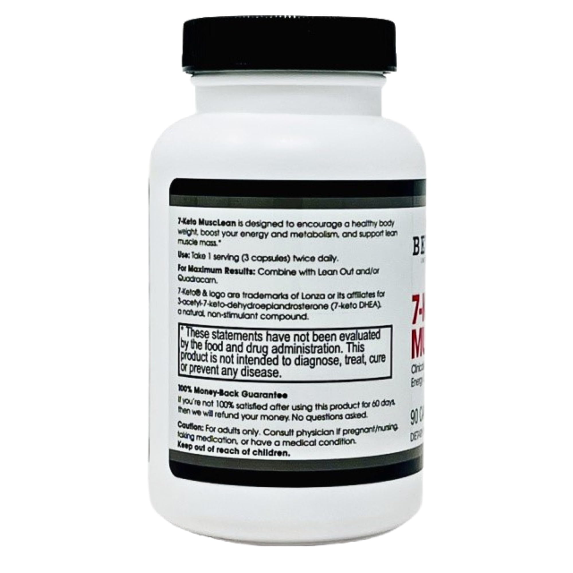 Beverly International 7-Keto Musclean capsules close-up shows premium quality for daily support