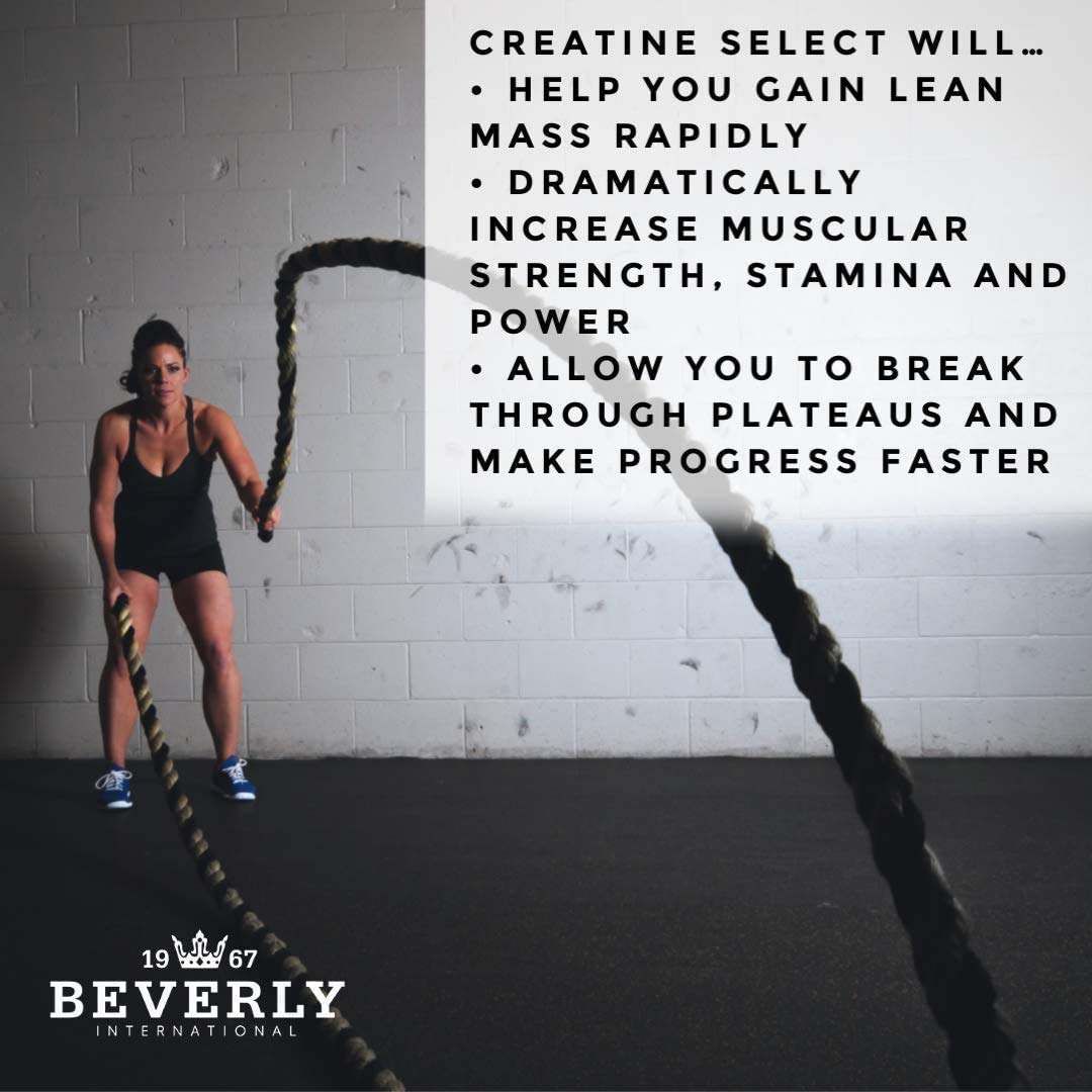 Orange-flavored Beverly International Creatine Select Phosphates ready for post-workout sip.