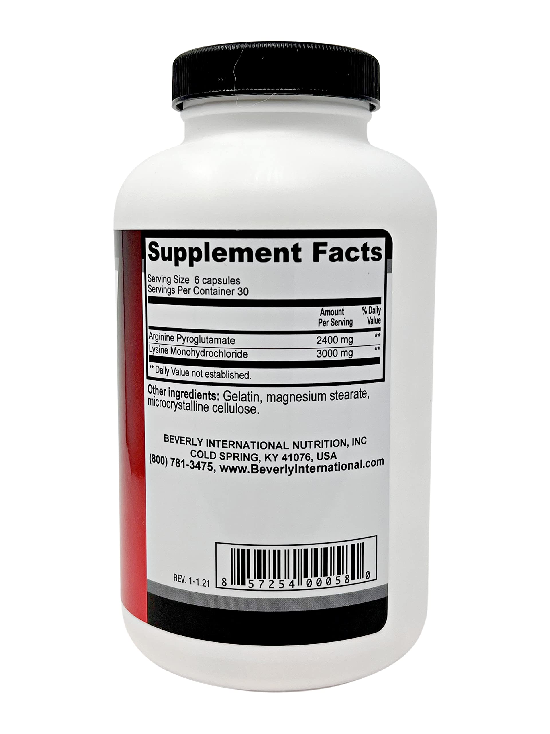 Beverly International GH Factor capsules close-up emphasizing lean muscle and energy.