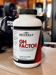 Beverly International GH Factor in night-time routine setup suggesting sleep-related hormone support.