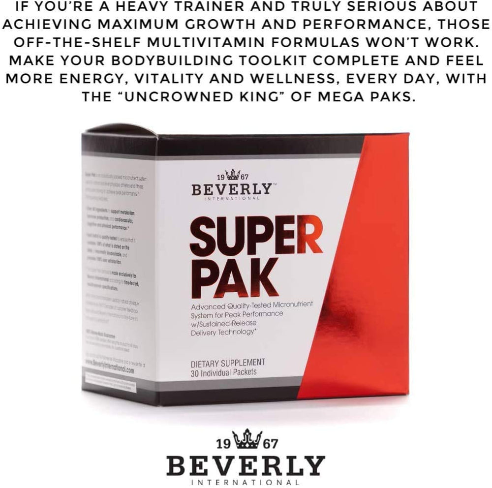 Athlete-focused Super Pak image highlighting digestion enzymes for gut health during training.