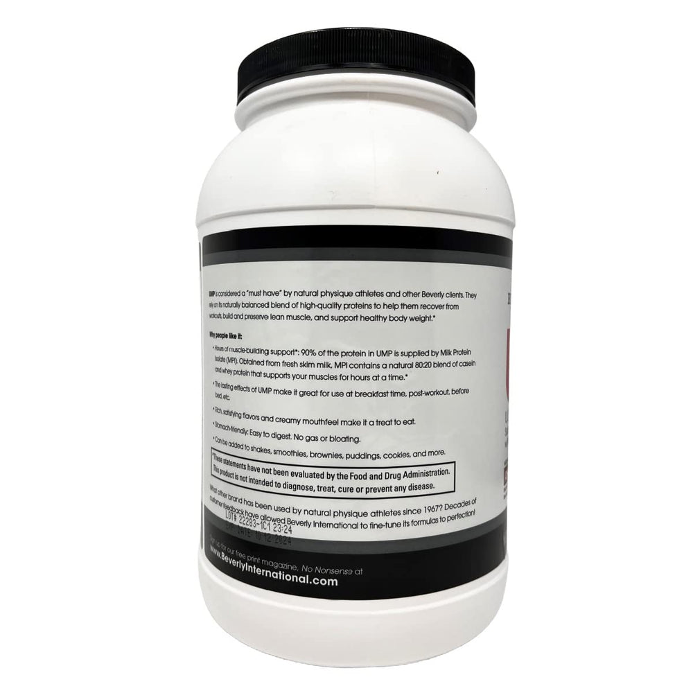 UMP chocolate tub with serving idea for meals and nutrition