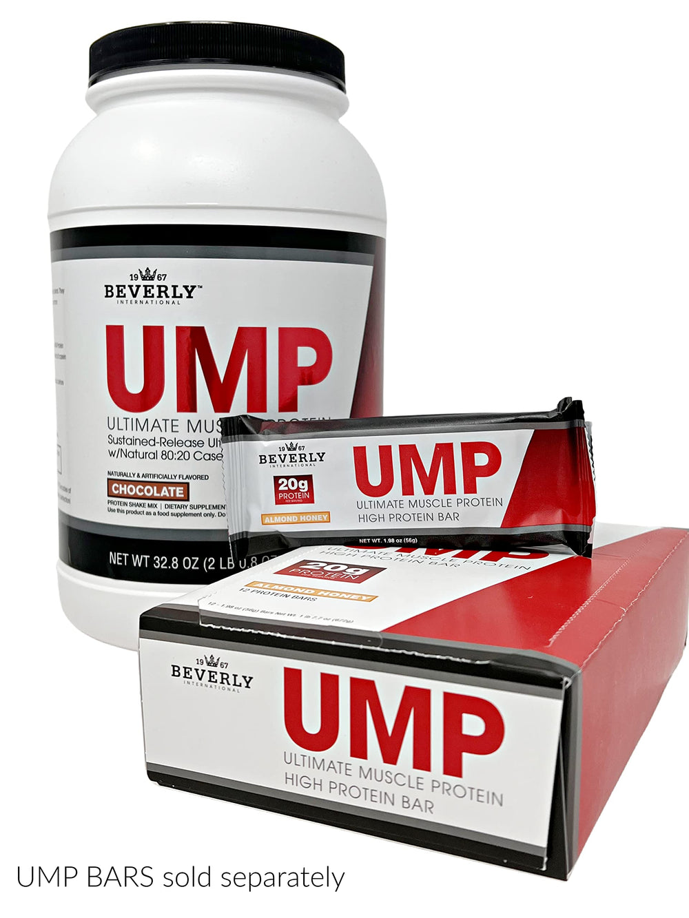 UMP chocolate scoop illustrating versatile mix for shakes and meals