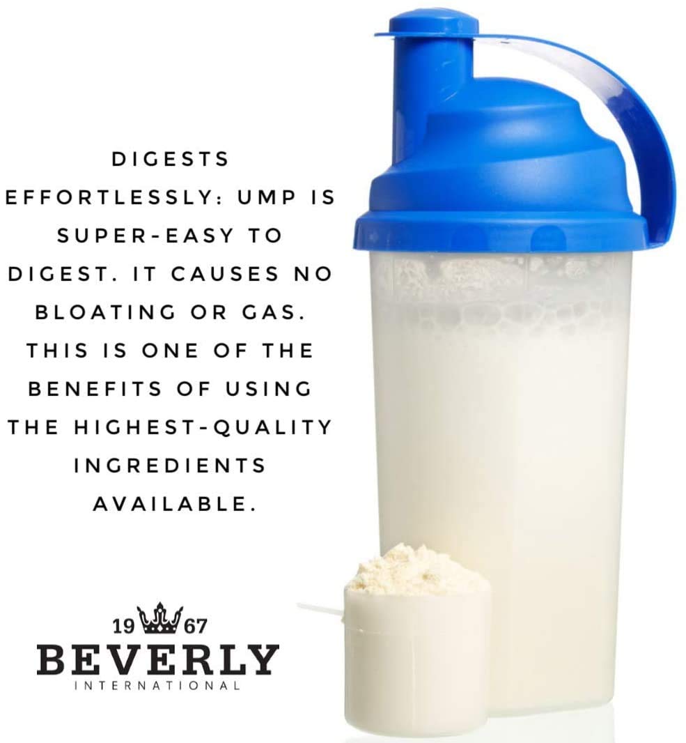 Beverly International UMP pre and post-workout usage in shakes.