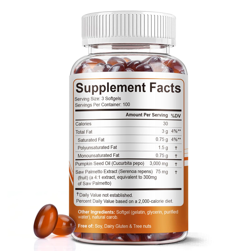 BEWORD capsules closeup showing softgel texture for daily hair and urinary support