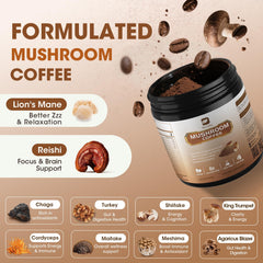 beworths mushroom coffee scoop dispensing powder for easy measurement