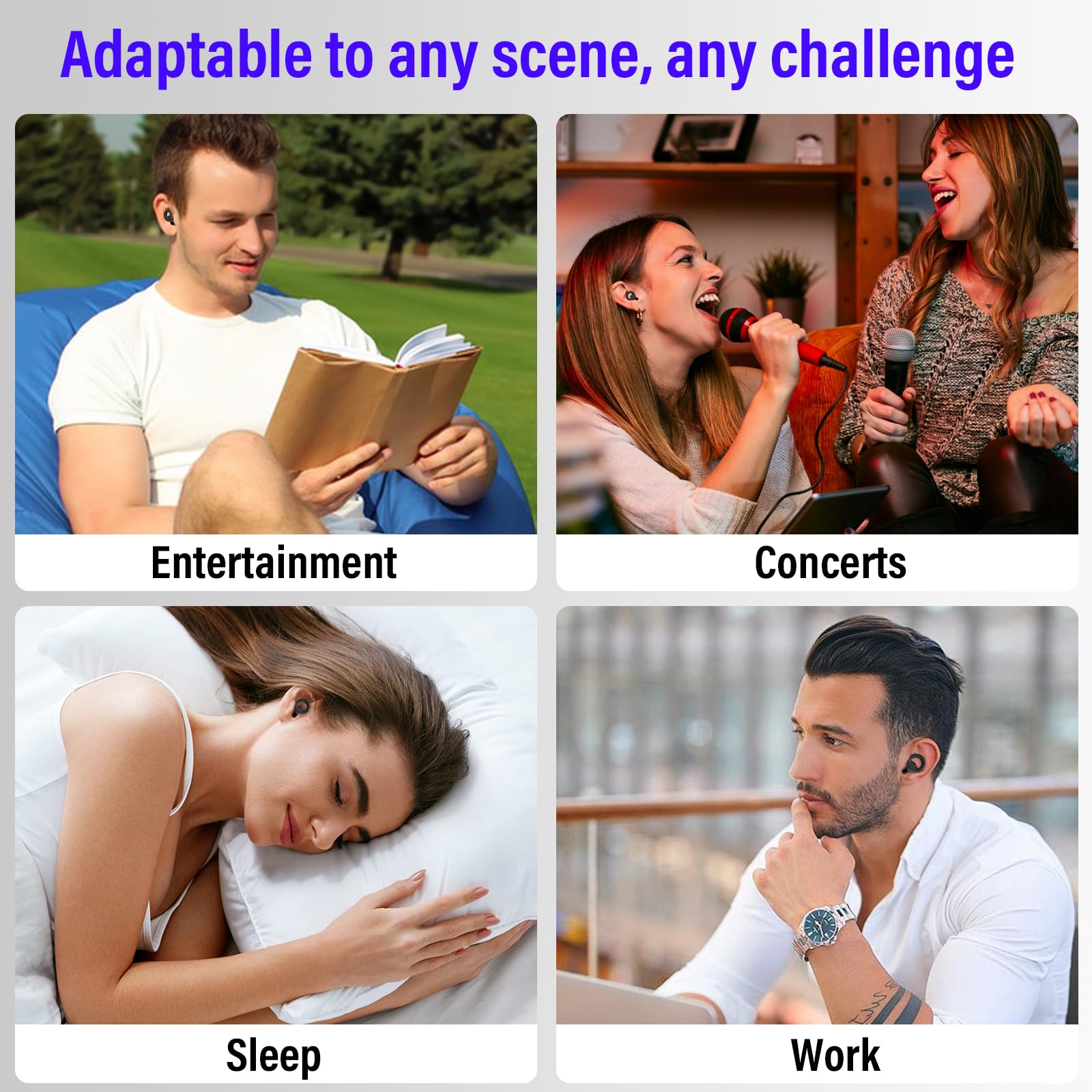 BEXILOR ear plugs suit travel, study, work, or concerts without blocking essential sounds