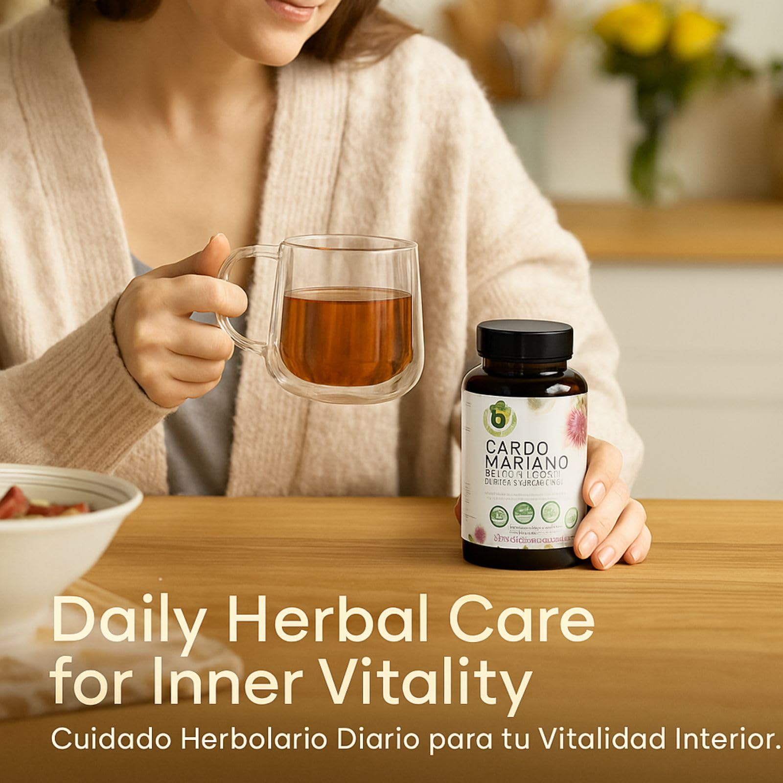 B-Experts daily-dose serving image showing simple routine.