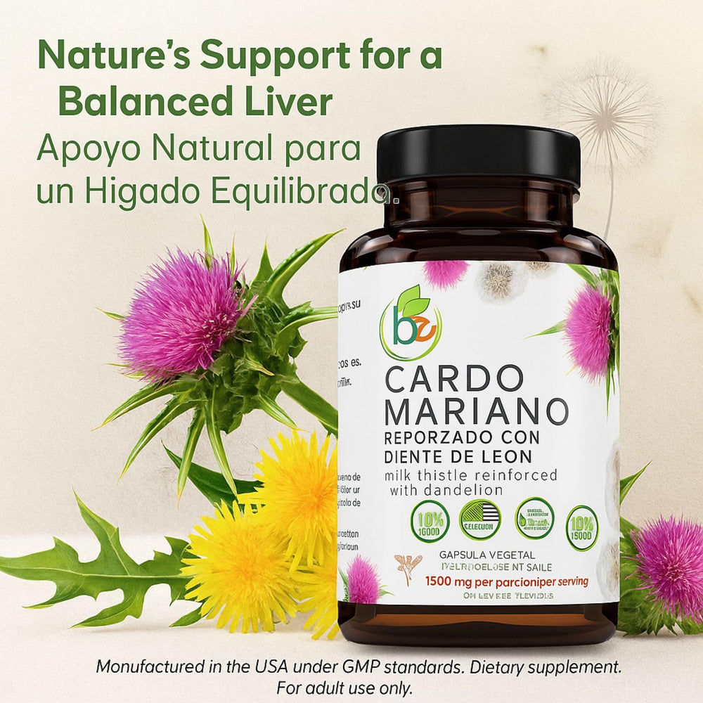 B-Experts herbal blend close-up emphasizes premium liver-support ingredients.