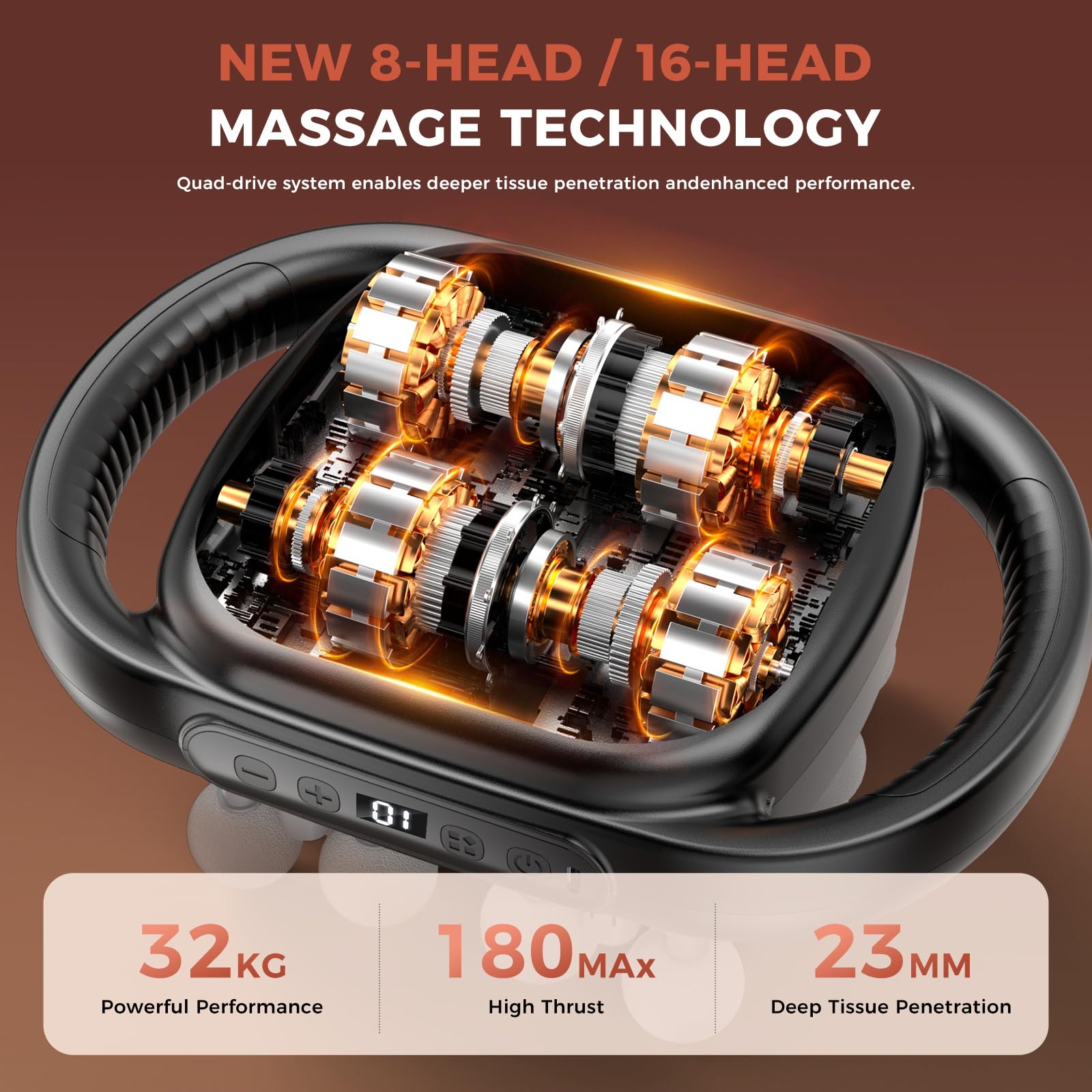 Beyn low-noise motor keeps sessions quiet in home, office, or gym settings