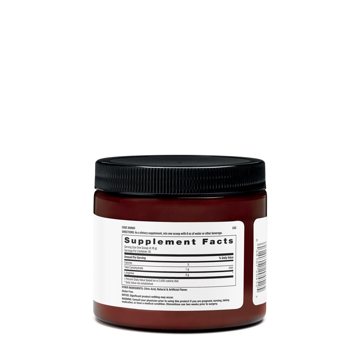 Beyond Raw Chemistry L-Arginine powder scoop for precise dosing to support training energy.