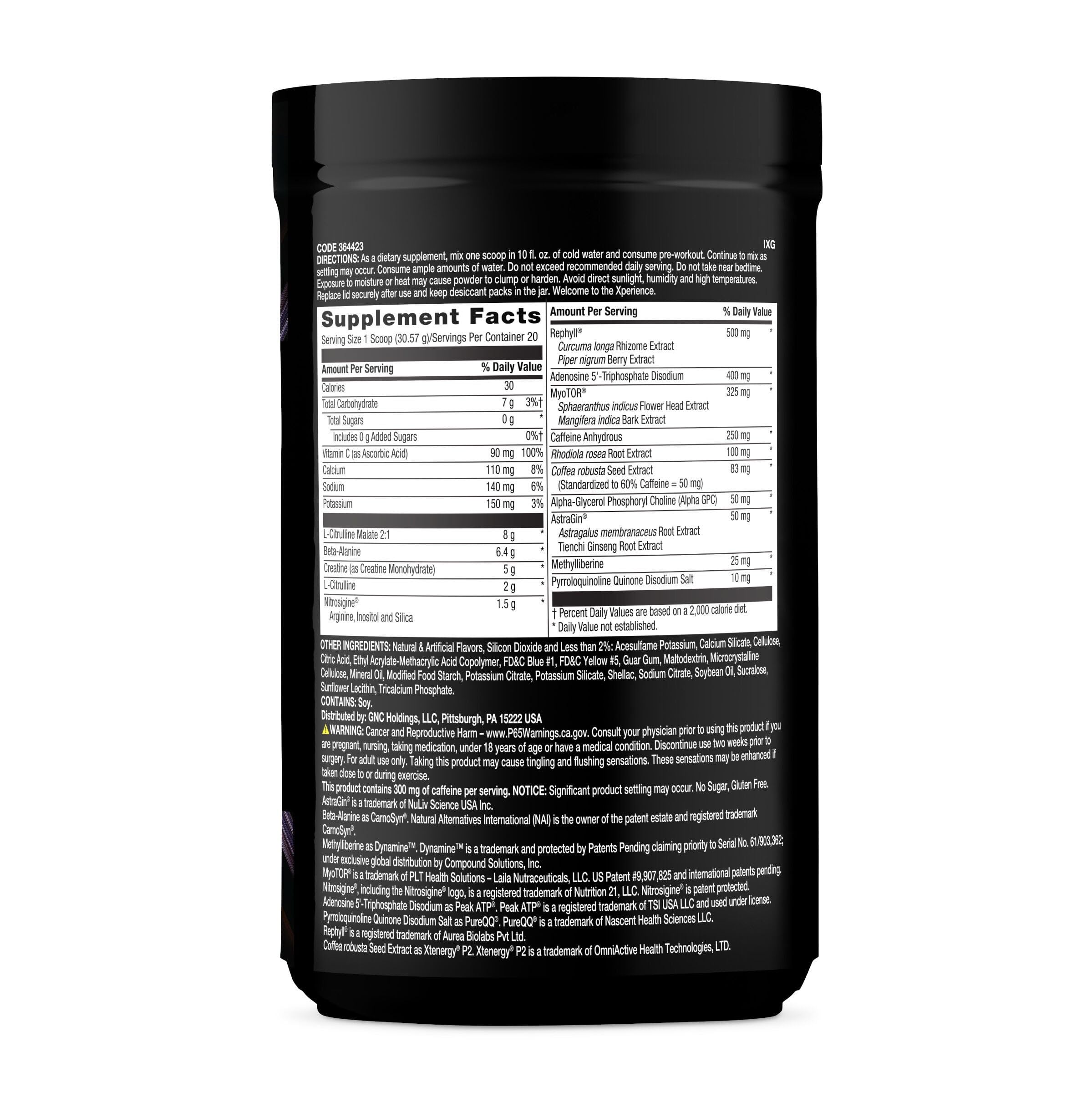 Close-up of beta-alanine and creatine ingredients offering fatigue resistance and strength support.