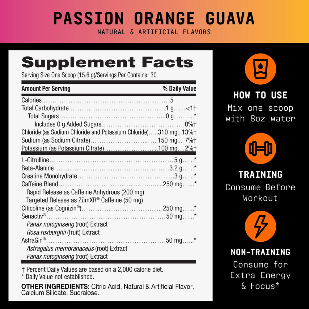 Beyond Raw LIT V2 scoop beside tub for fast energy boost during training