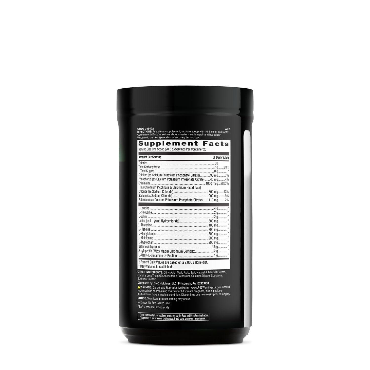 Scoop of BEYOND RAW Precision Amino dissolving in water quickly.
