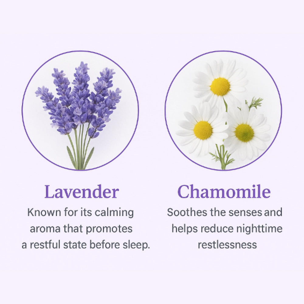 Beyond Wicks linen spray on pillows and sheets creates a serene sleep scene