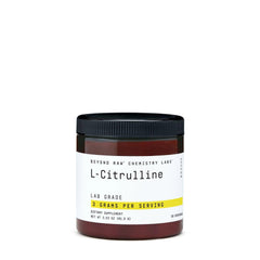 BEYOND RAW L-Citrulline powder bottle shows lab-grade quality for better workout support