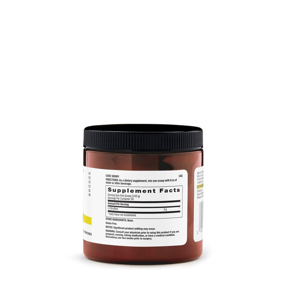 BEYOND RAW L-Citrulline powder pour demonstrates easy mixing for pre-workout drink