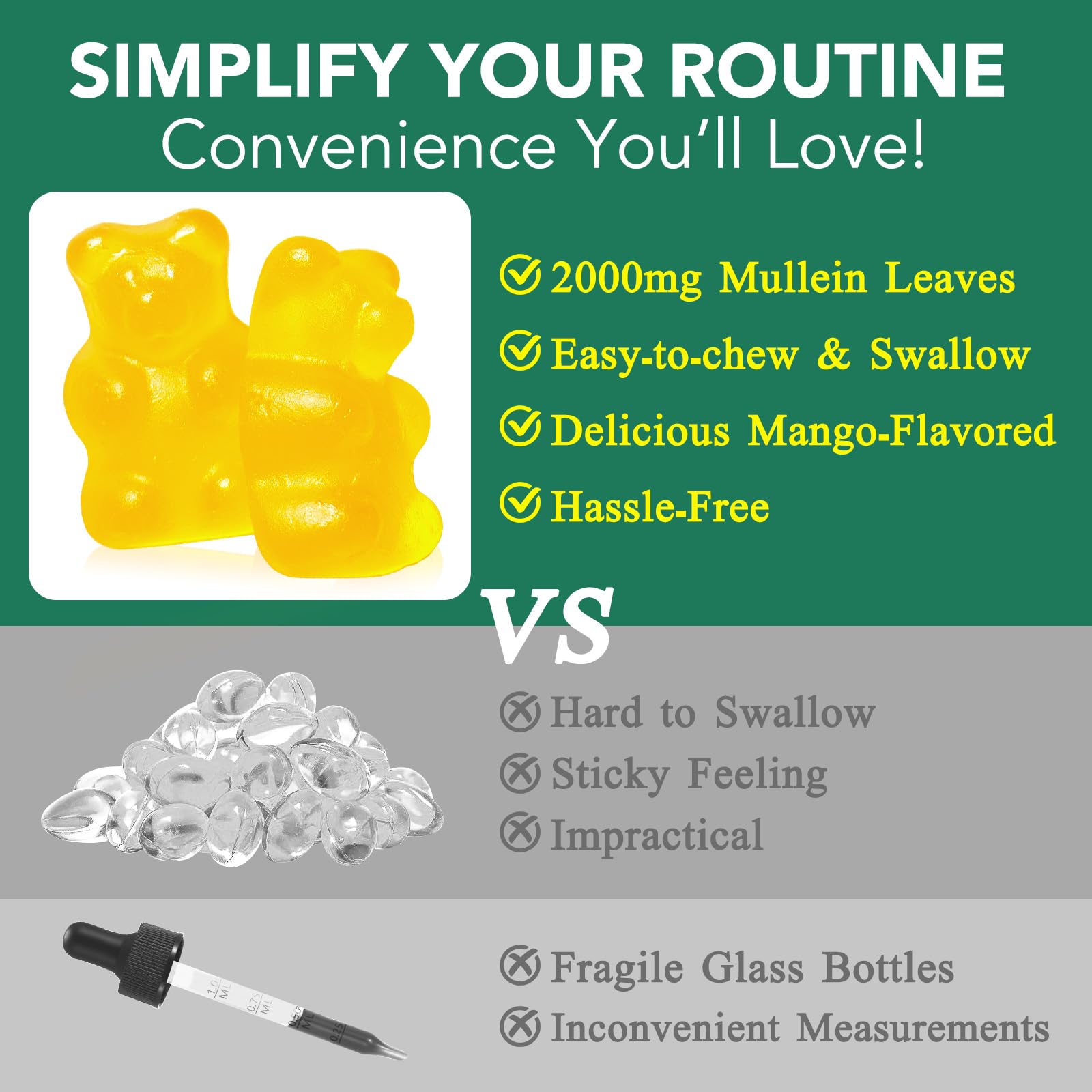 Beyxdu Mullein Gummies daily-use pack imagery for routine care.