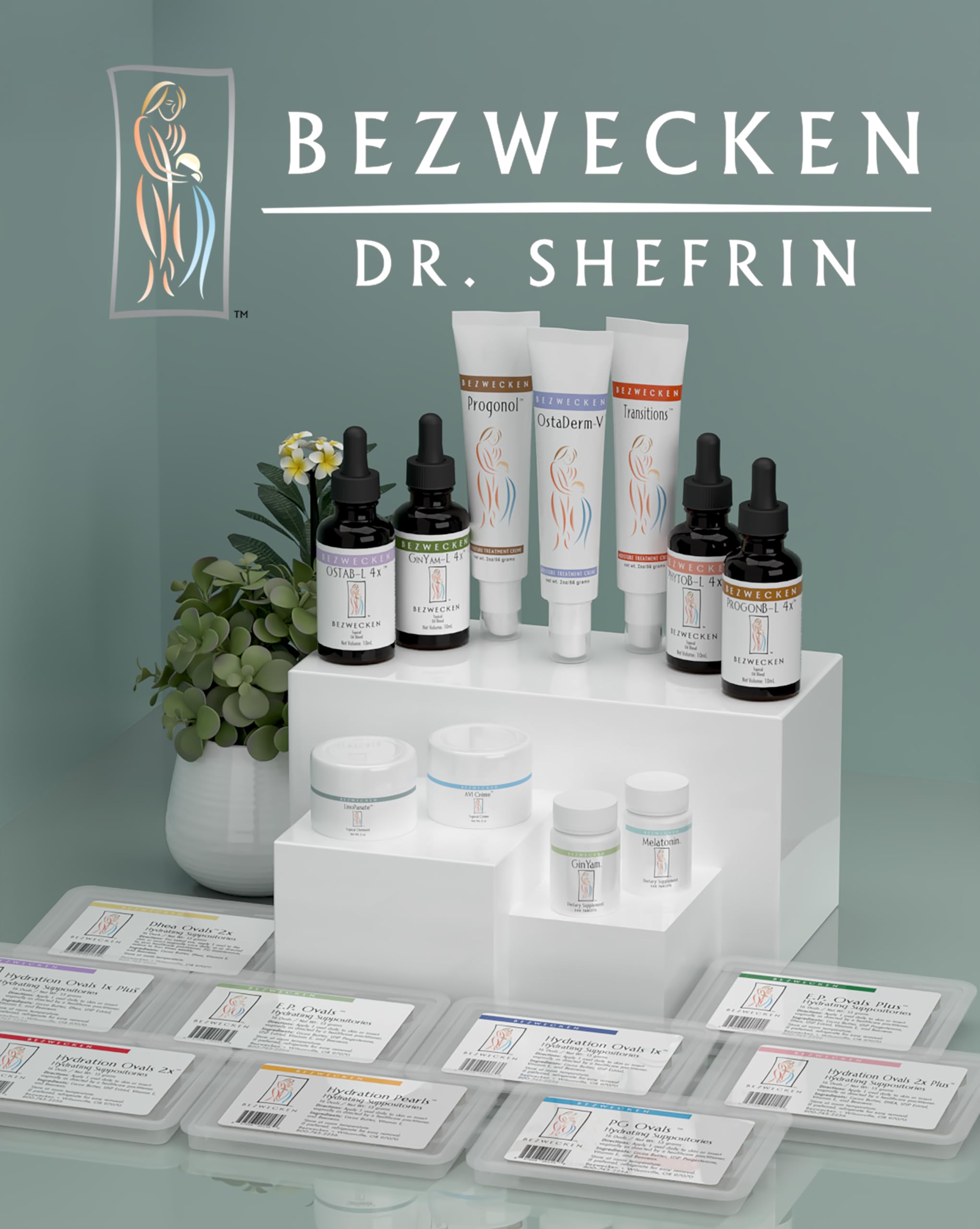 Bezwecken Hydration Ovals with DHEA and Estriol for discreet use.