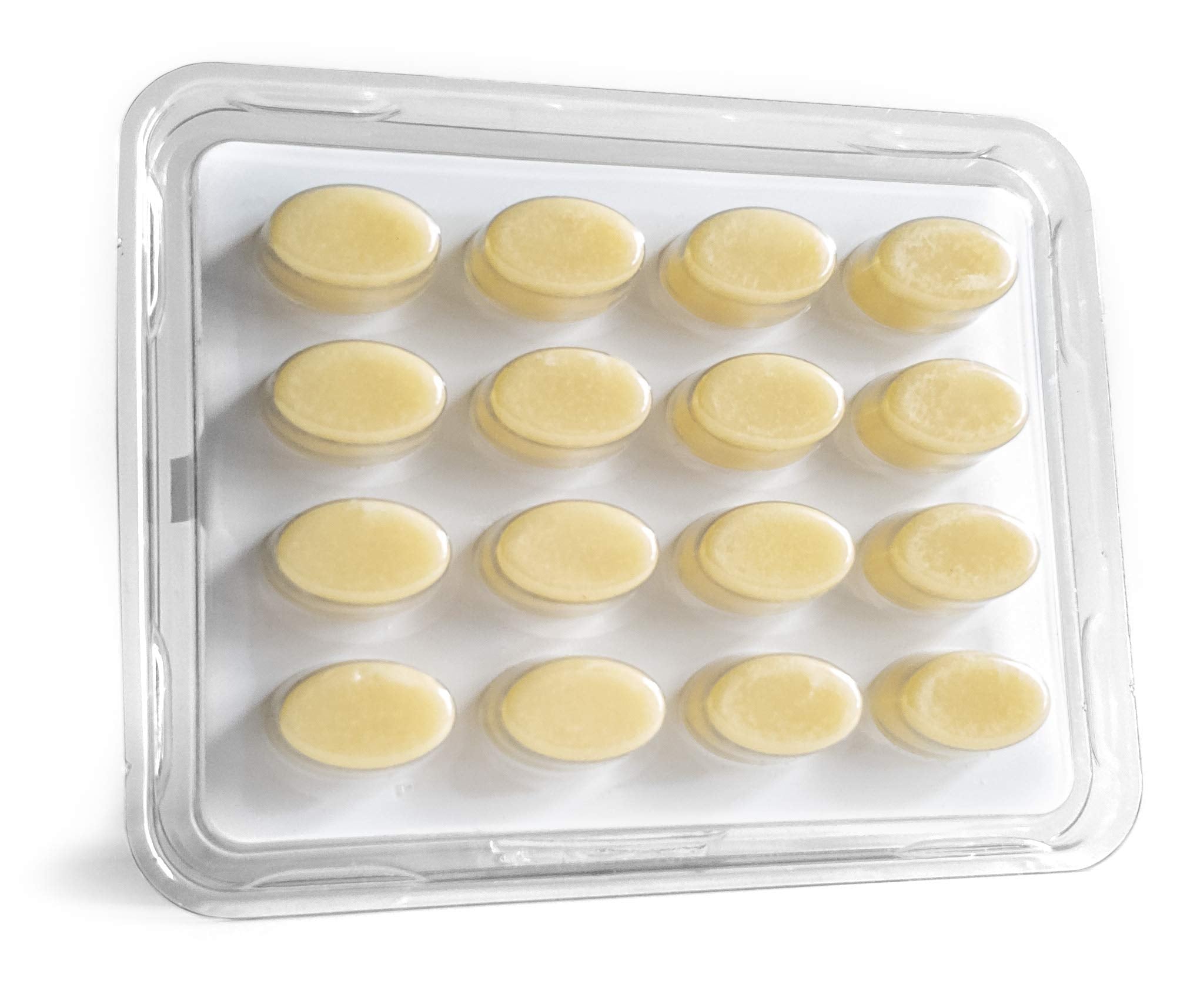 Bezwecken Hydration Ovals shown for freezer storage and solidification.