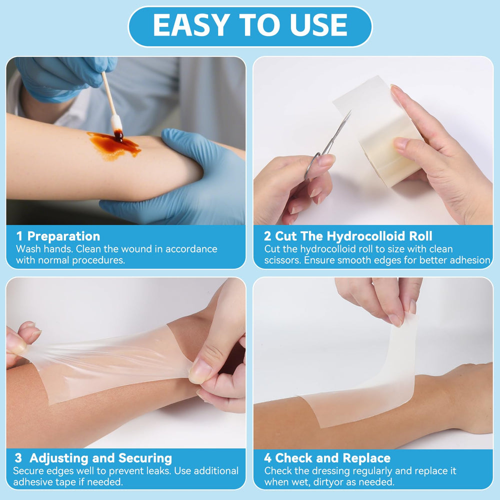 BFEJAY hydrocolloid roll flexible to fit elbows and knees.