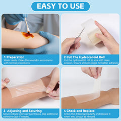 BFEJAY hydrocolloid roll flexible to fit elbows and knees.