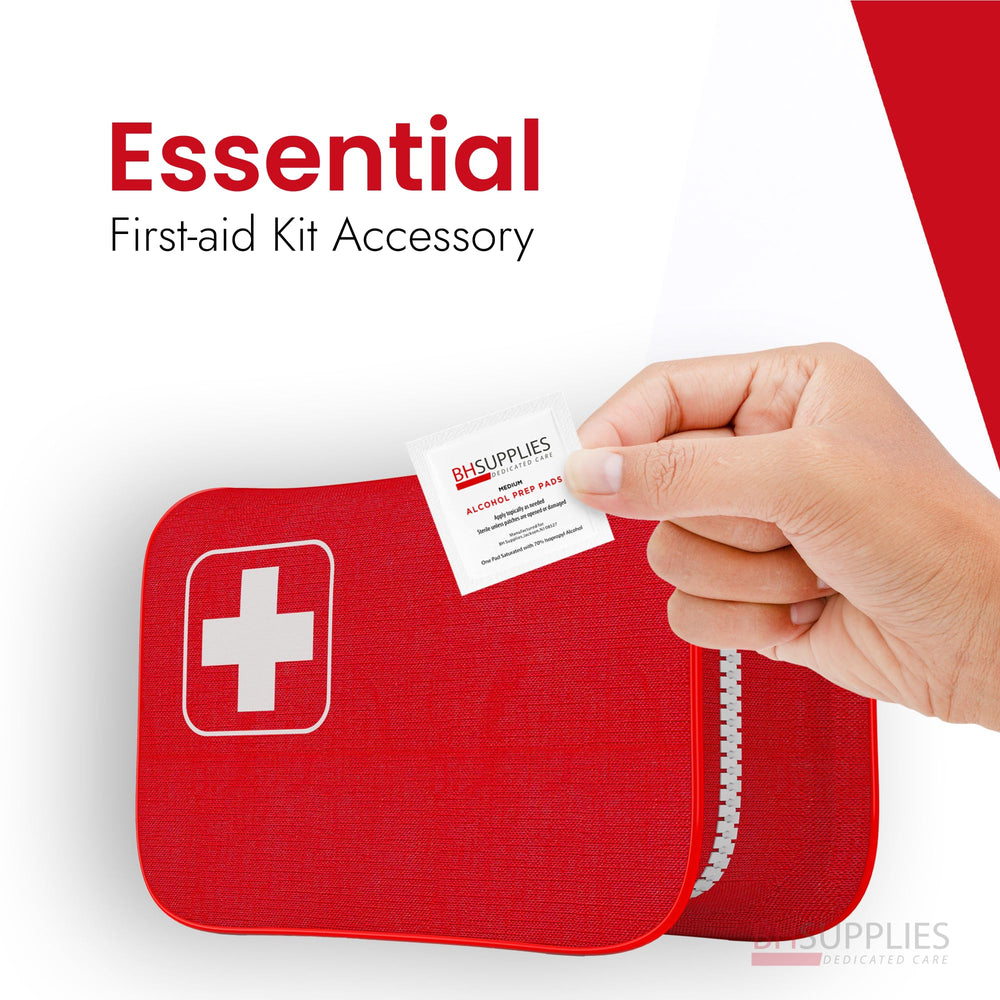 BH Supplies Alcohol Prep Pad with 70% IPA for effective cleaning tasks.