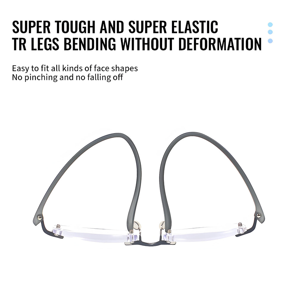 Bhigh blue light reading glasses folded for compact storage