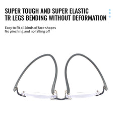 Bhigh blue light reading glasses folded for compact storage