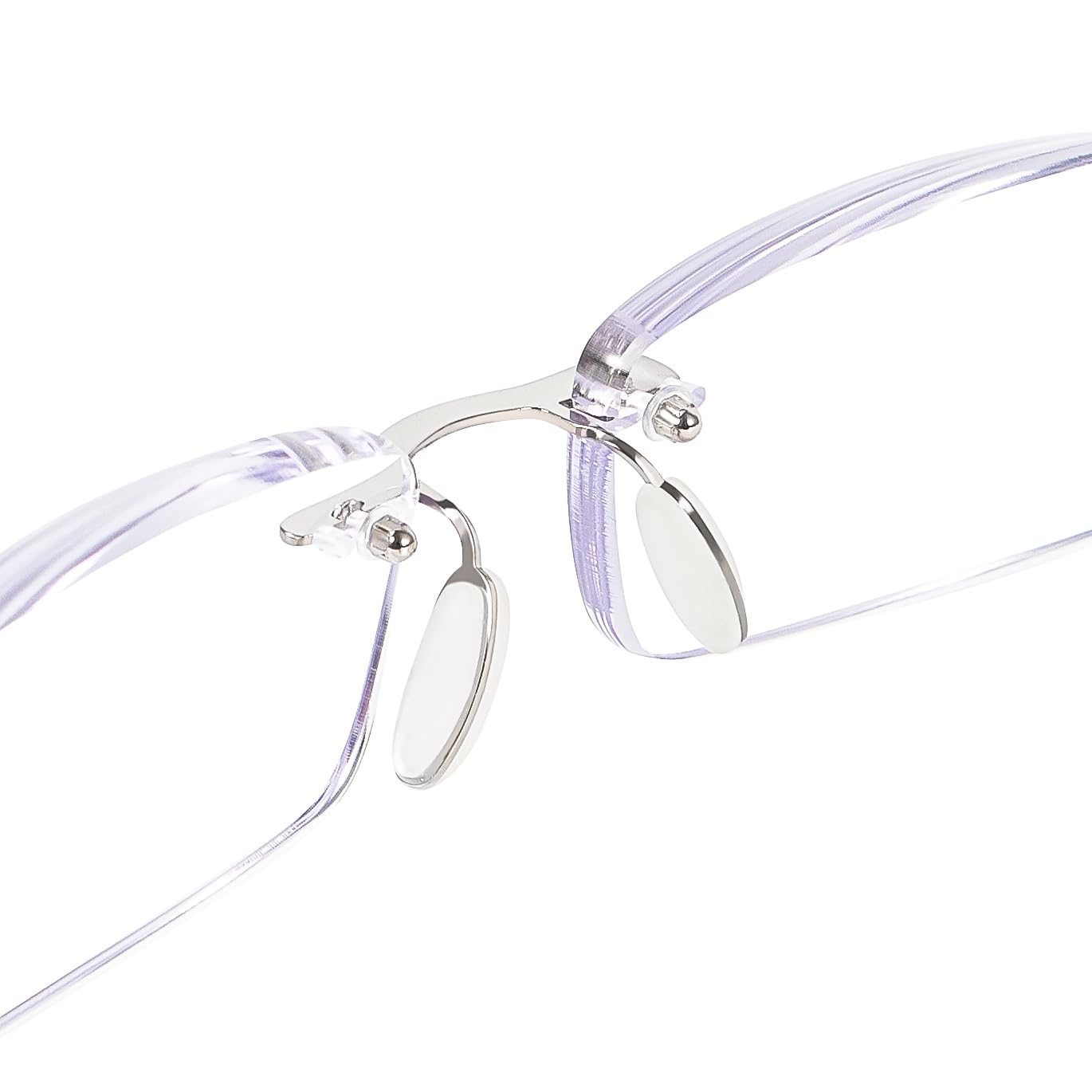 Bhigh blue light reading glasses being worn for comfortable everyday reading