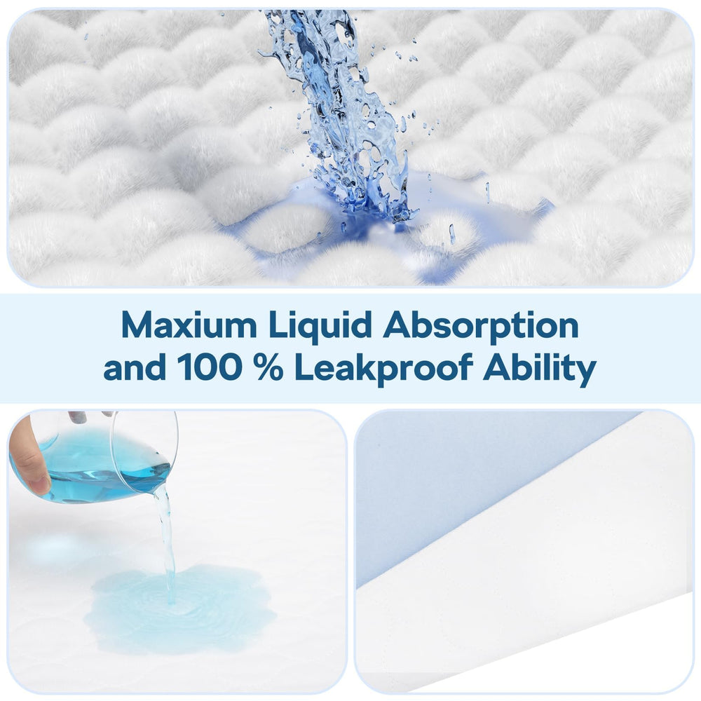 BHVESLL multi-use underpad protects bed, couch, and floor from leaks.